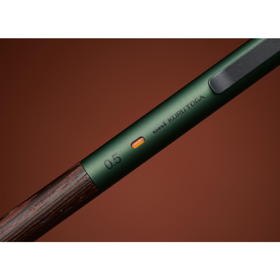 三菱鉛筆　KURUTOGA wood　クルトガウッド　スチールグレー 三菱鉛筆 uni シャープペンシル クルトガ ウッド 0.5mm スチール