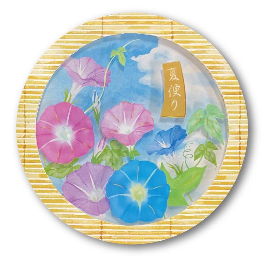 グリーティングカード 夏便りミニカード/朝顔 1000136583 アート