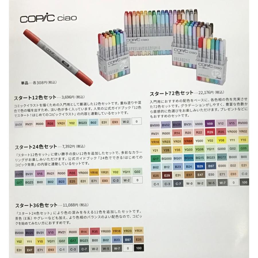 コピックチャオ スタート36色セット : アートかぼす 文具と画材と額縁