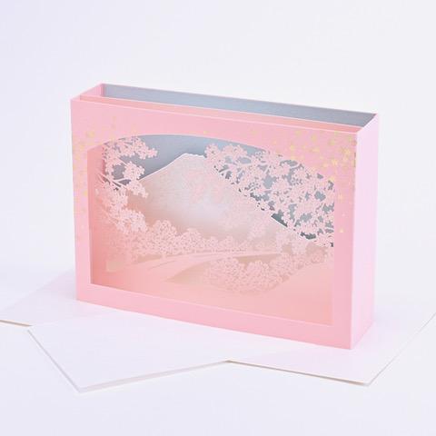 グリーティングカード GN-1913 サクラカード レーザーカット・ボックス