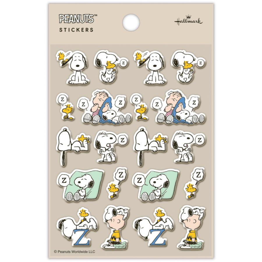 SNOOPY - スヌーピーぷくっとシール SNOOPY スヌーピーぷっくりシール 3種類1セット ステッカー