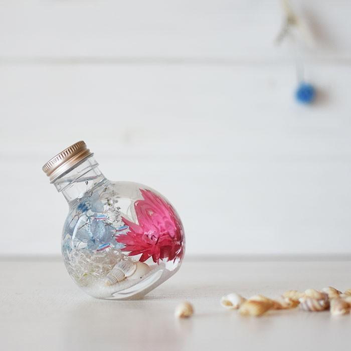 ハーバリウム アクア 熱帯魚 花 花束 誕生日 プレゼント ギフト 退職