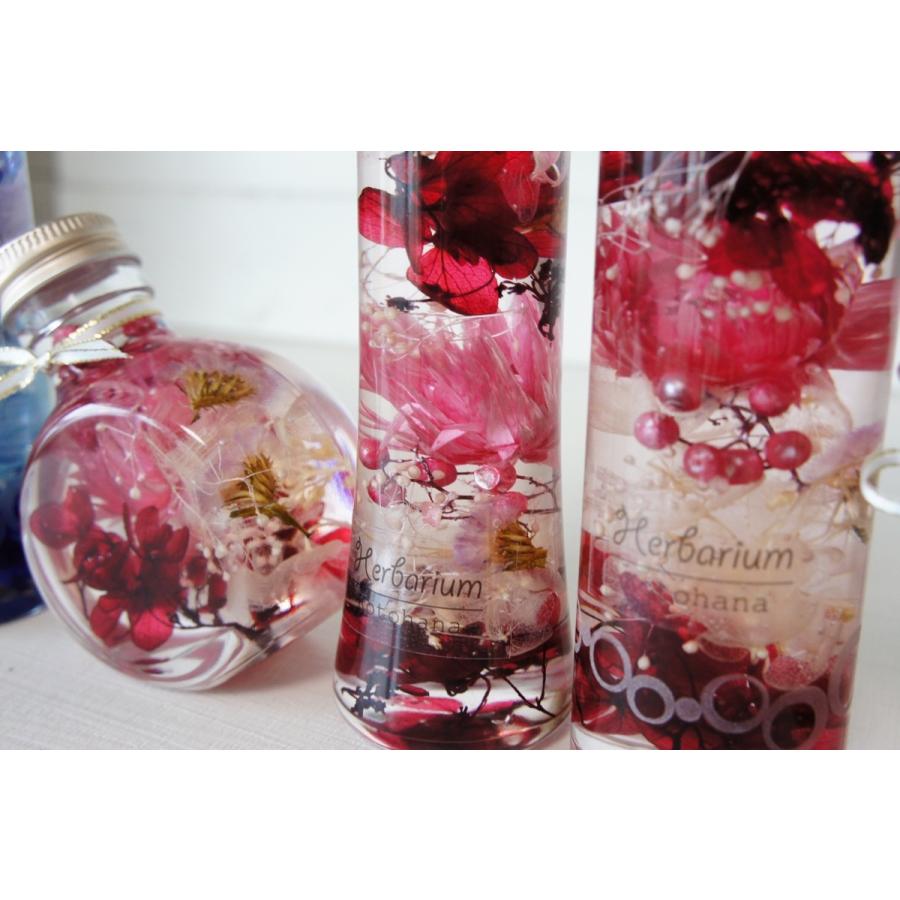ハーバリウム 瓶 あじさい 3本セット オリジナルデザインボトル ハー