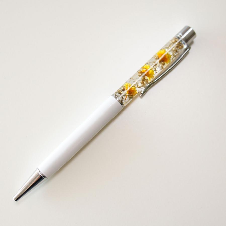 ハーバリウムボールペン 名入れ 文字入れ ボールペン クリア