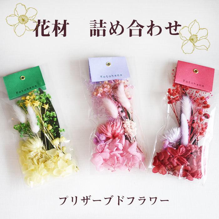 プリザーブドフラワー ドライフラワー 数量限定 材料 制作キット 花材 4色 Hk1 Kazai100 Kotohana 通販 Yahoo ショッピング