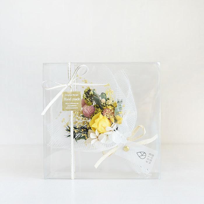 ミモザ ミニブーケ プリザーブドフラワー ドライフラワー 花束 バレンタイン ギフト Mimoza A Kotohana 通販 Yahoo ショッピング