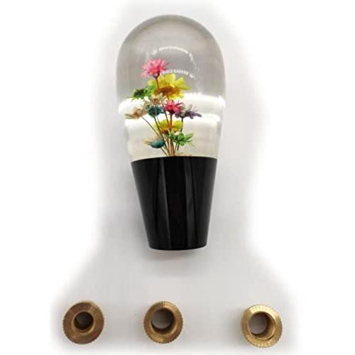 Fks 電球型 水中花 クリスタル シフトノブ 延長 昭和レトロ デコトラ 黒 21新春福袋