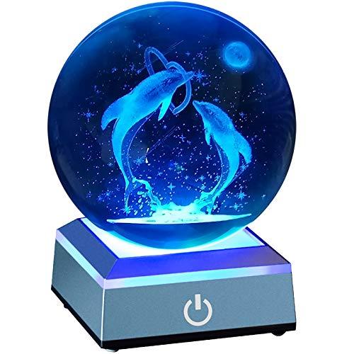 クリスタル ボール イルカ 80ｍｍ 3d 水晶玉 海豚 星のランプ ベッドサイドランプ インテリア Ledライト 多色変更 かわいい 置物 おしゃれ 2l M07qcsn8xx Kotohugショップ 通販 Yahoo ショッピング