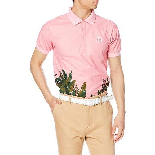 ジャックバニー その他メンズウエア メンズ ゴルフ 半袖 ポロシャツ 吸水速乾 パネルボタニカル柄 ゴルフ