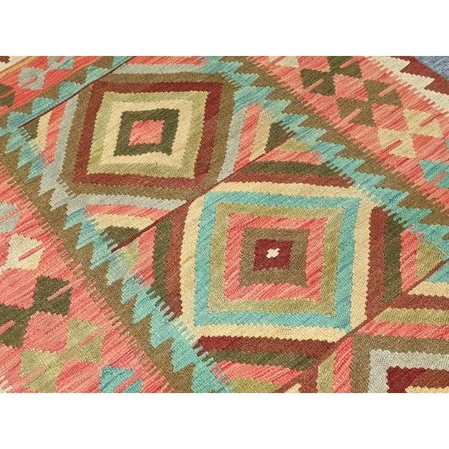 ペルシャ手織りキリム セミオールド 草木染 直輸入 サイズ約164×98cm