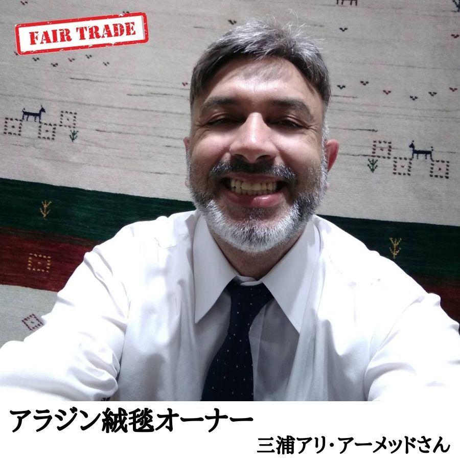 ペルシャ手織りキリム セミオールド 草木染 直輸入 サイズ約164×98cm