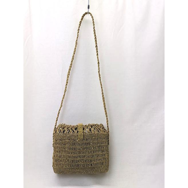 会津伝統工芸ヒロロ細工　ショルダーバッグ ヒロロ細工 籠バッグ 奥会津かごバッグ 国産 女性用 ショルダー