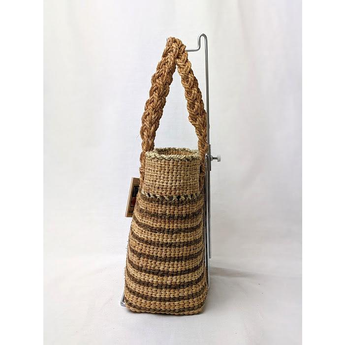 ヒロロ細工 かごバッグ 福島県奥会津 内布・ポケット付き 国産 送料