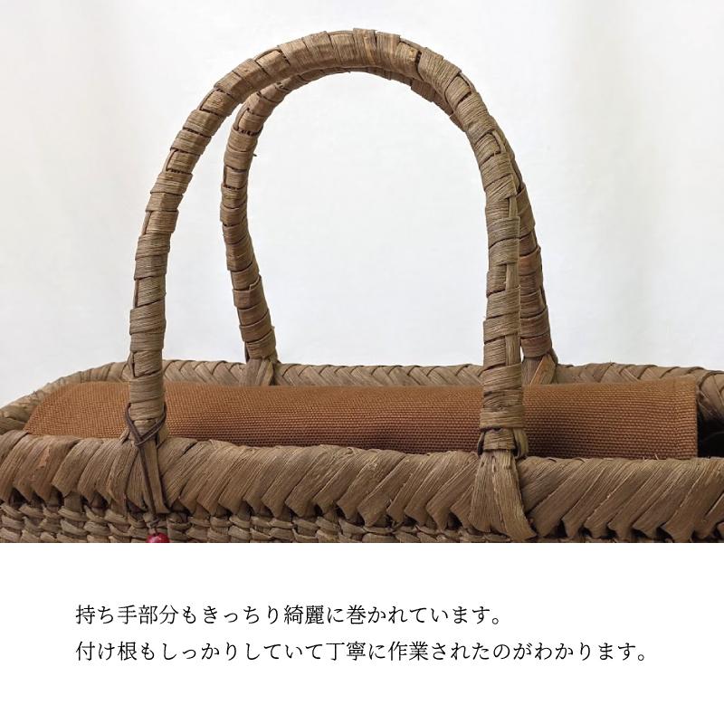 山葡萄かごバッグ 網代編み 福島県奥会津編み組み細工 内布付き 山葡萄かごバッグ 網代編み 福島県奥会津編み組み細工 内布付き