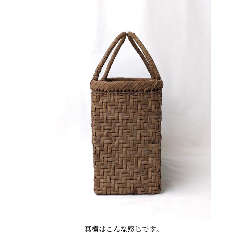 貴重 沢胡桃 かごバッグ 籠 国産 奥会津 伝統 工芸品 W31cm 胡桃（くるみ）籠 福島奥会津 | タシュロン｜器と生活の道具