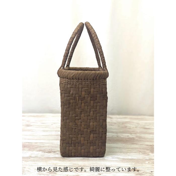 会津山葡萄かごバッグ財布付きと ナノユニバースバッグ 国産［奥会津］かごバッグ | コトカラ 会津山葡萄かごバッグ財布