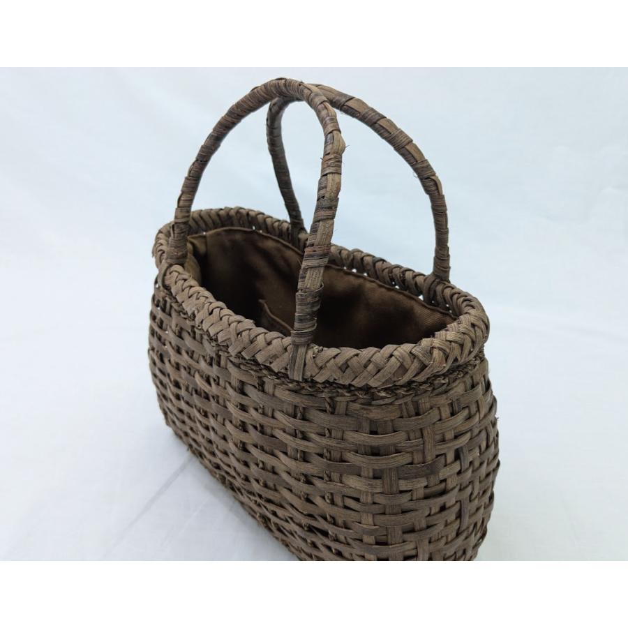 山葡萄かごバッグ 国産 ござ目編み 福島県産 奥会津三島 編み組