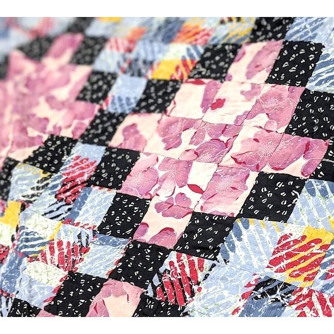 SALE43%OFF ラリーキルト ヴィンテージ パッチワーク カラーステッチ