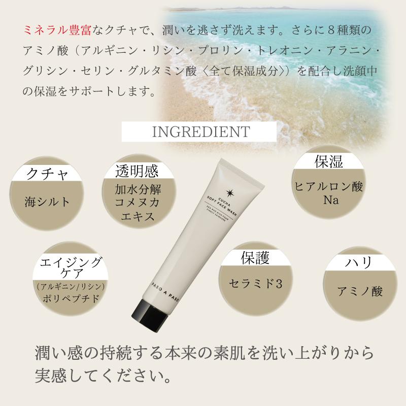 クチャ ソフト フェイスウォッシュ 40g 沖縄海シルト（クレイ）洗顔料
