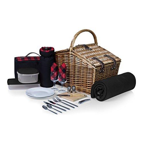 即納 最大半額 Picnic Time Somerset 英語スタイル ダブル蓋 柳 ピクニックバスケット 2人用 One Size 213 87 406 並行輸入品 配送員設置送料無料 Atempletonphoto Com