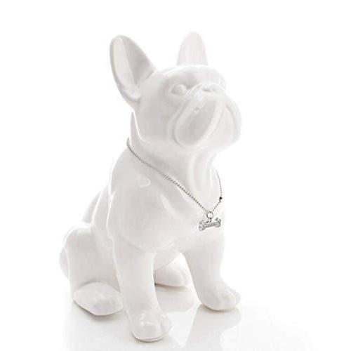 在庫有 Meey Ceramic French Bulldog Dog Statue Home Decor Crafts Room Decoration Objects Ornament Porcelain Animal Figurine Garden Decoration White 再再販 Vinylspotnyc Com