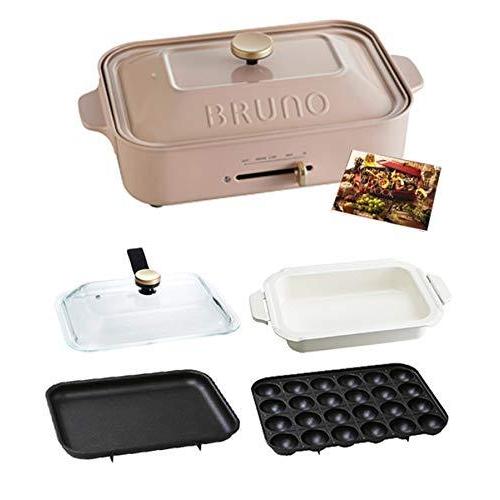 爆売り セラミックコート鍋 たこ焼き プレート3種 本体 コンパクトホットプレート ブルーノ Bruno Bruno 平面 ベ ピンク レシピブック付き グラスリッド キッチン家電 Www Vacation Rentals Byowner Com