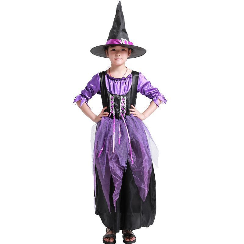 ハロウィン 魔女 子供 コスプレ コスチューム 仮装 衣装 精霊 巫女 キッズ ドレス ワンピース ステージ イベント Halloween 女の子