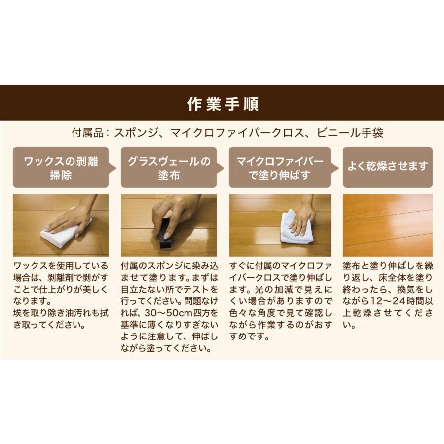 床フローリング ガラスコーティング グラスヴェール 100ml(約24畳用