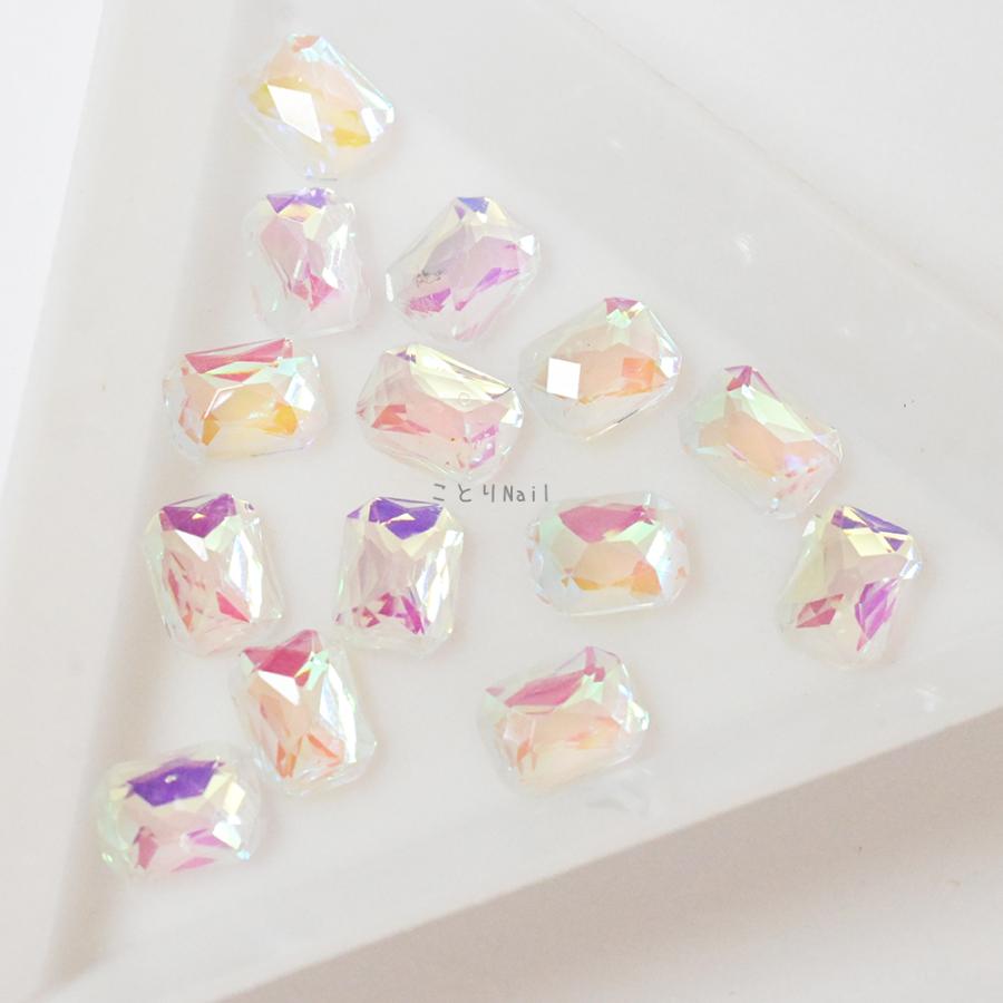 うのにもお得な情報満載 オーロラ クリア 宝石 ストーン レクタングル 5個入 デコ ネイルパーツ ネイル パーツ デコパーツ セルフネイル ジェル ネイル 冬 韓国 ゆめかわいい うるうる Aynaelda Com