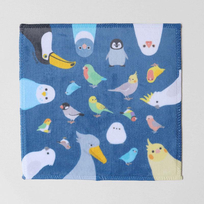BIRDSTORY】ミニタオル simple ☆いろいろな鳥さん ◇ゆうパケット対応