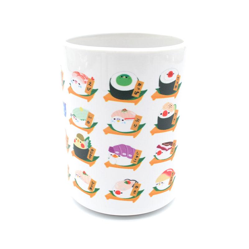 ことりすし】湯呑 ことりすし ☆お品書き (のれん) ◇◇ 湯呑み コップ