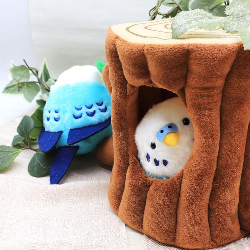 ことりすまいる】 セキセイインコ ブルー ぬいぐるみ 1羽 ◇◇グッズ