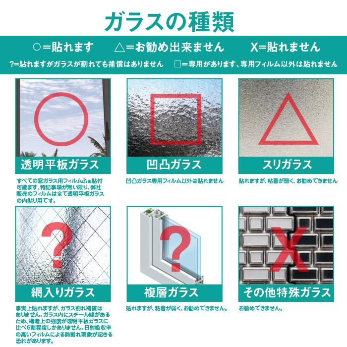 窓ガラスフィルムガラス 台風対策 暴風対策破片飛散防止 ガラス透明 