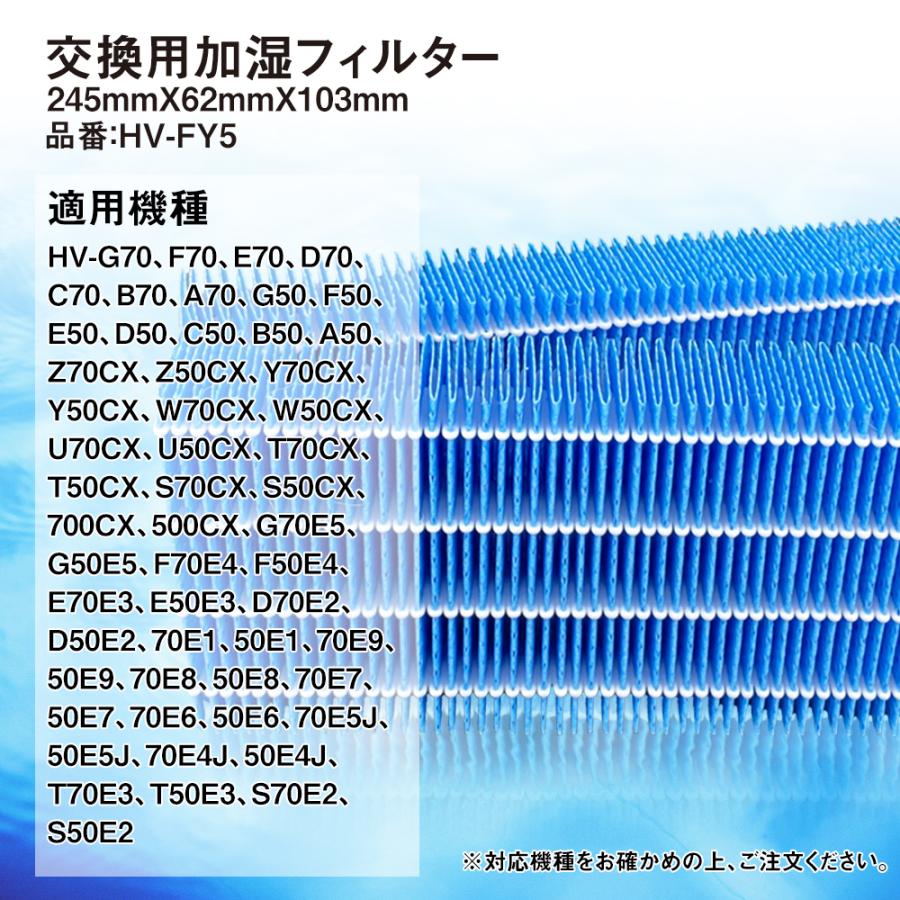 加湿フィルター HV-FY5 (HV-FS5)  加湿器 交換フィルター  加湿機用 フィルター hv-fy5 互換品(2枚入り)｜kotoshopping｜02