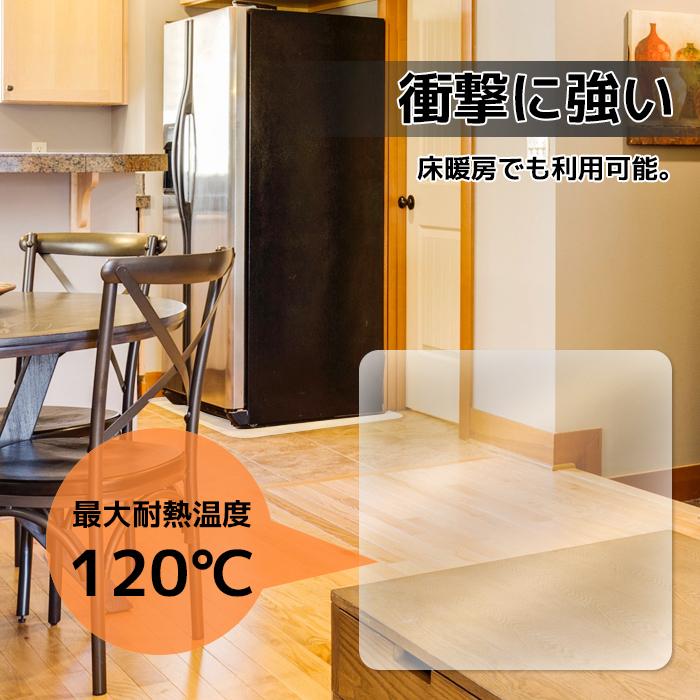 冷蔵庫マット S Mサイズ 2枚セット傷防止 床保護 キズ保護 硬質マット