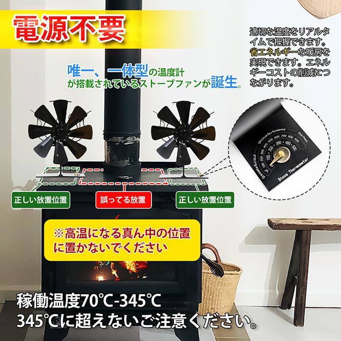 新デザイン エコファン 灯油ストーブファン 薪ストーブ 省エネ