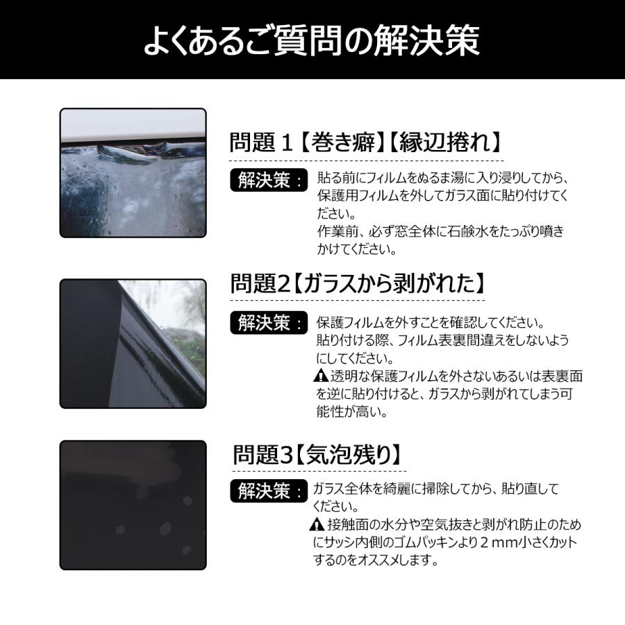 窓ガラスフィルム ガラスシート 目隠しシート 完全遮光 完全目隠し 黒すりガラス調 プライバシー対策 ベランダ 浴室 90cmX200cm |  | 04