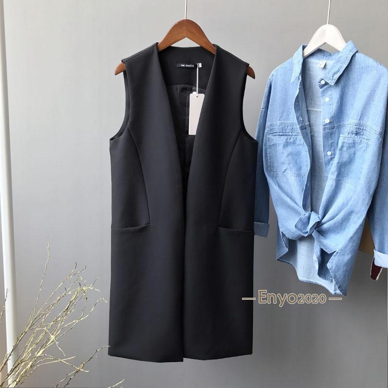 ロング レディース 夏 ジレ ノースリーブ サマージャケット 袖なし 春
