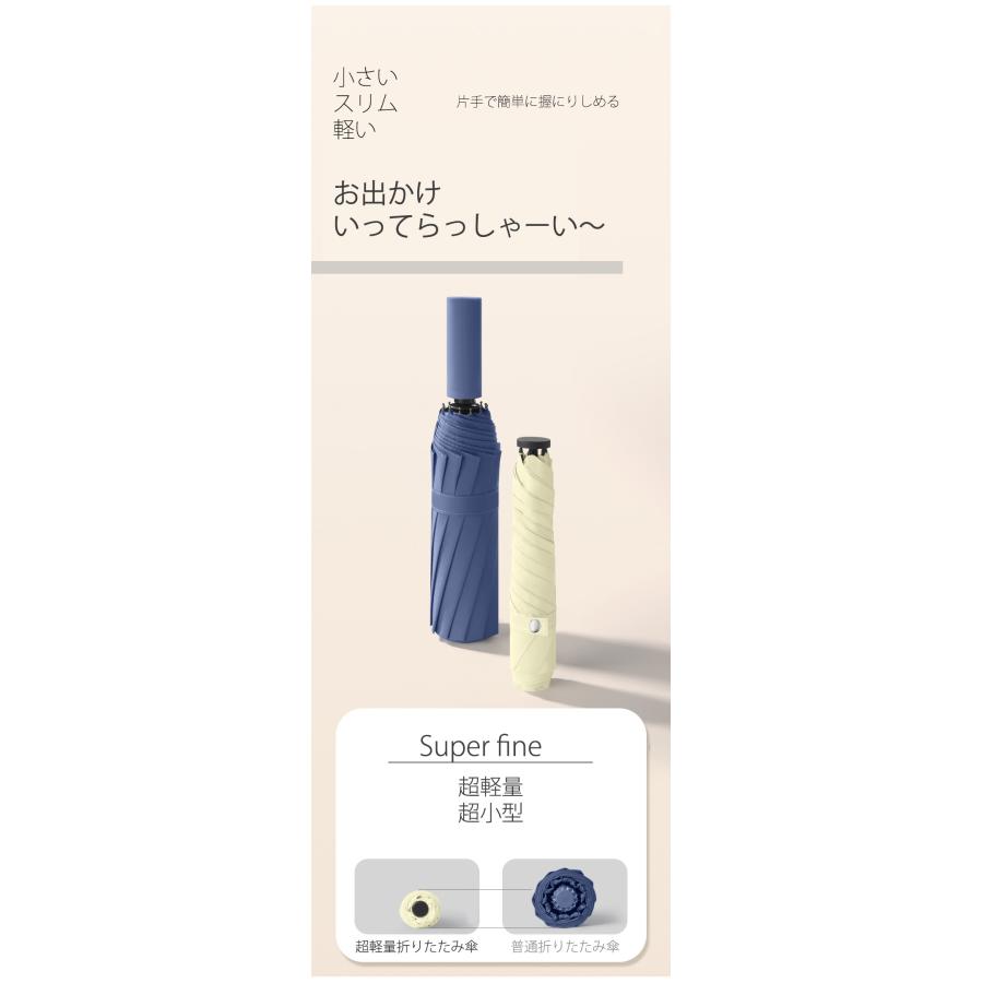 セール ひがさ 夏ケア 遮光率100% 6本骨 軽量 UVカット日傘 折りたたみ傘 超撥水 晴雨兼用 耐風傘 レデイース ブランド日傘  折れにくい かわいい色  最新 |  | 19