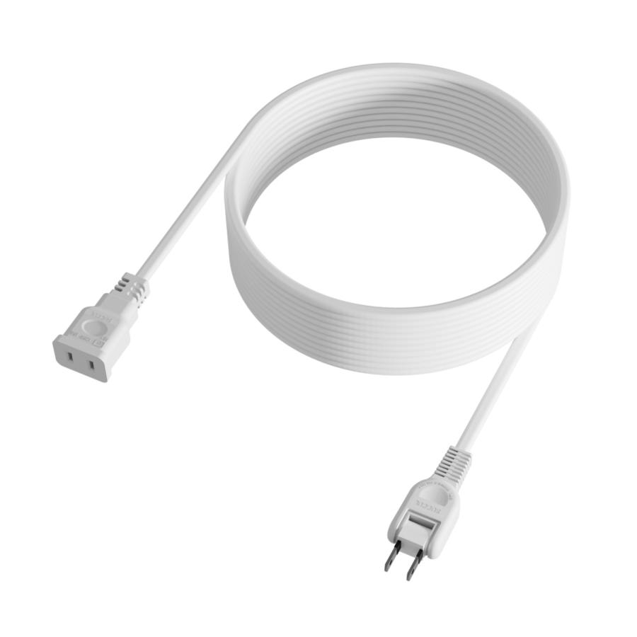 1個口 1m 15A 電源コード ホワイト 1500W 二重被覆 延長ケーブル ソフト トラッキング  スイングプラグ 断線に強い 電源延長コード 延長コード 電源タップ |  | 03