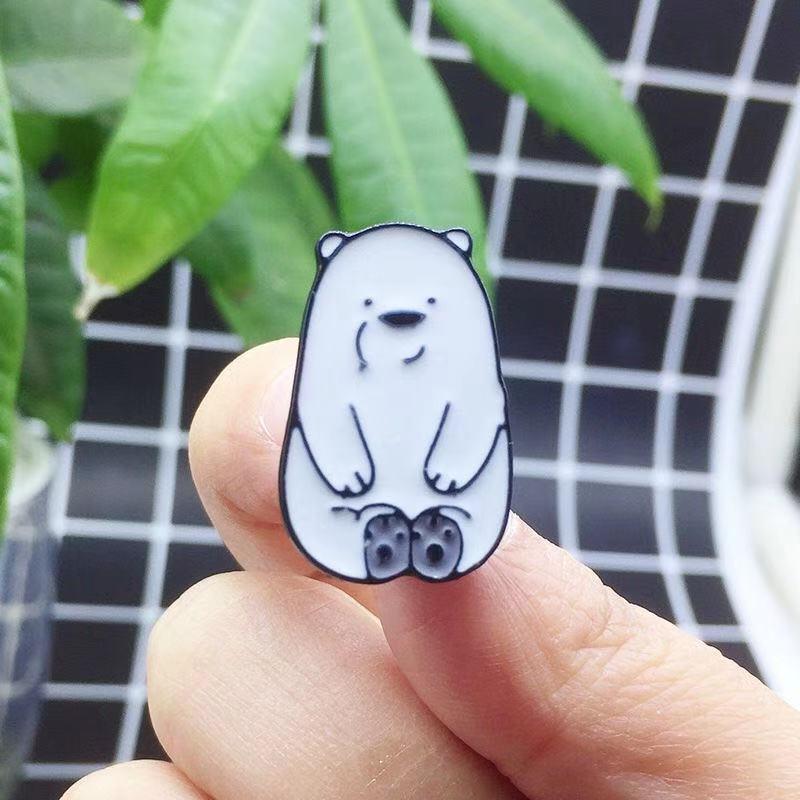 パール　ピンブローチ　タイタック　パンダ パール ピンブローチ タイタック パンダ ピンブローチ パンダ