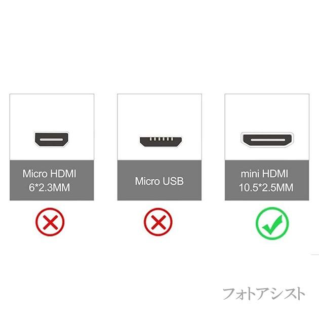 【互換品】GoPro対応 ゴープロ 高品質互換HDMI (Aタイプ)-ミニHDMI端子(Cタイプ)　1.4規格対応 1.5m ・金メッキ端子　送料無料【メール便の場合】｜kou511125｜09