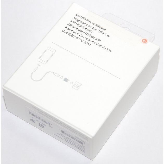 Apple アップル純正 5W USB電源アダプタ MD810LL/A 国内純正品 Apple アップル純正 5W USB電源アダプタ MD810LL/A 国内純正品