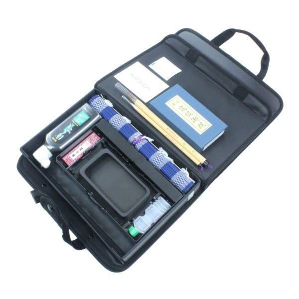 本石硯付書道セット・習字セット GA-570S （黒） : 書道用品 筆舗 弘