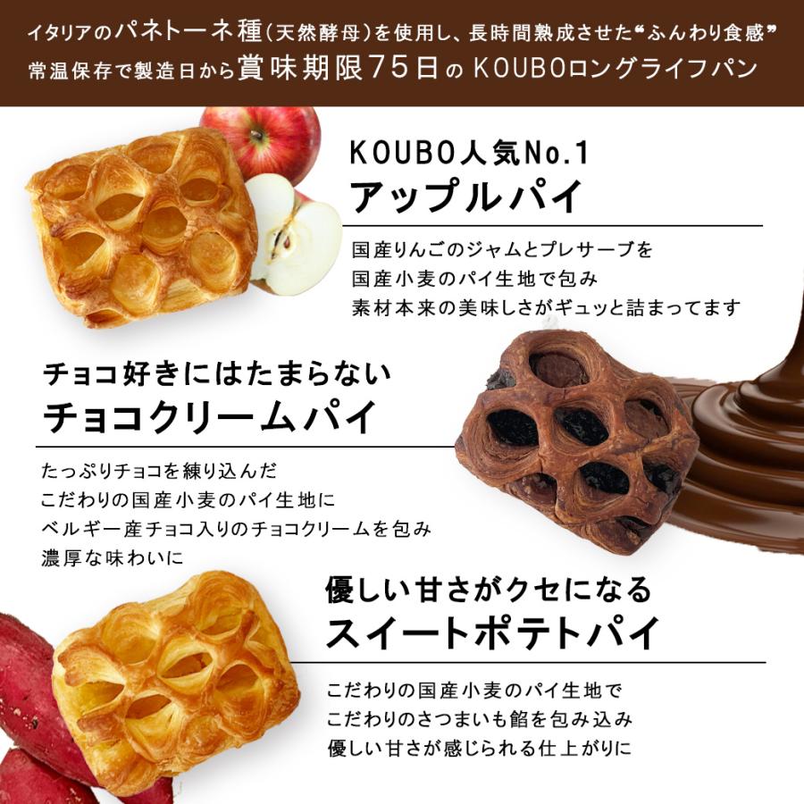 KOUBO パン 日持ちする ロングライフ 公式 ギフト セットA 30個入り
