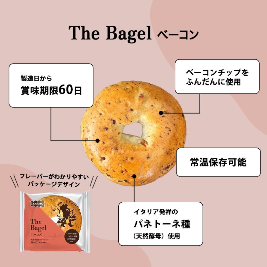 ザ ベーグル 3種セット 30個入り ベーグル 日持ちする ロングライフ パン 菓子パン KOUBO お試し商品 | KOUBO | 08