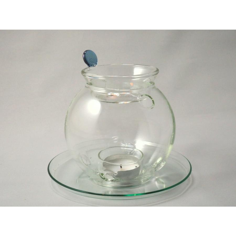 耐熱ガラス製 茶香炉 アロマポット （沈香可）「宙」沈香セット : 香木