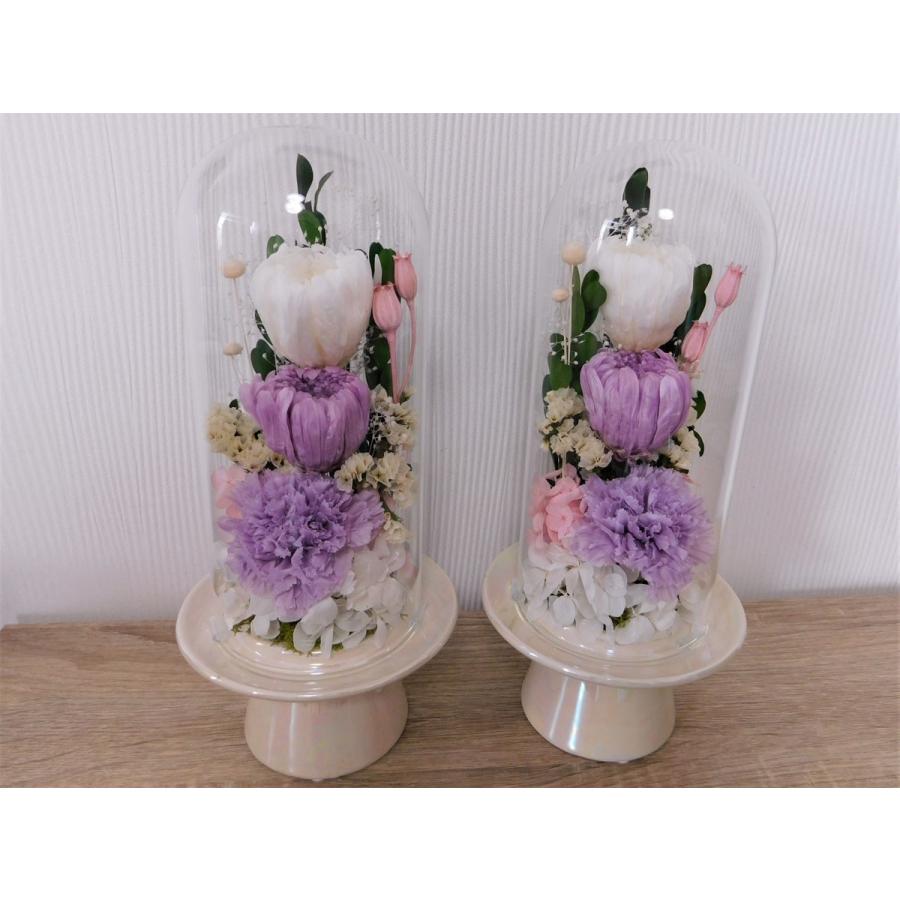 プリザーブドフラワー 仏花 供花 ガラスドーム ガラスカバー付き H26ｃｍ ホワイト 枯れない仏花 菊 お悔み 仏壇 納骨堂 お供え Pb1 花工房 Lulu Fleur 通販 Yahoo ショッピング