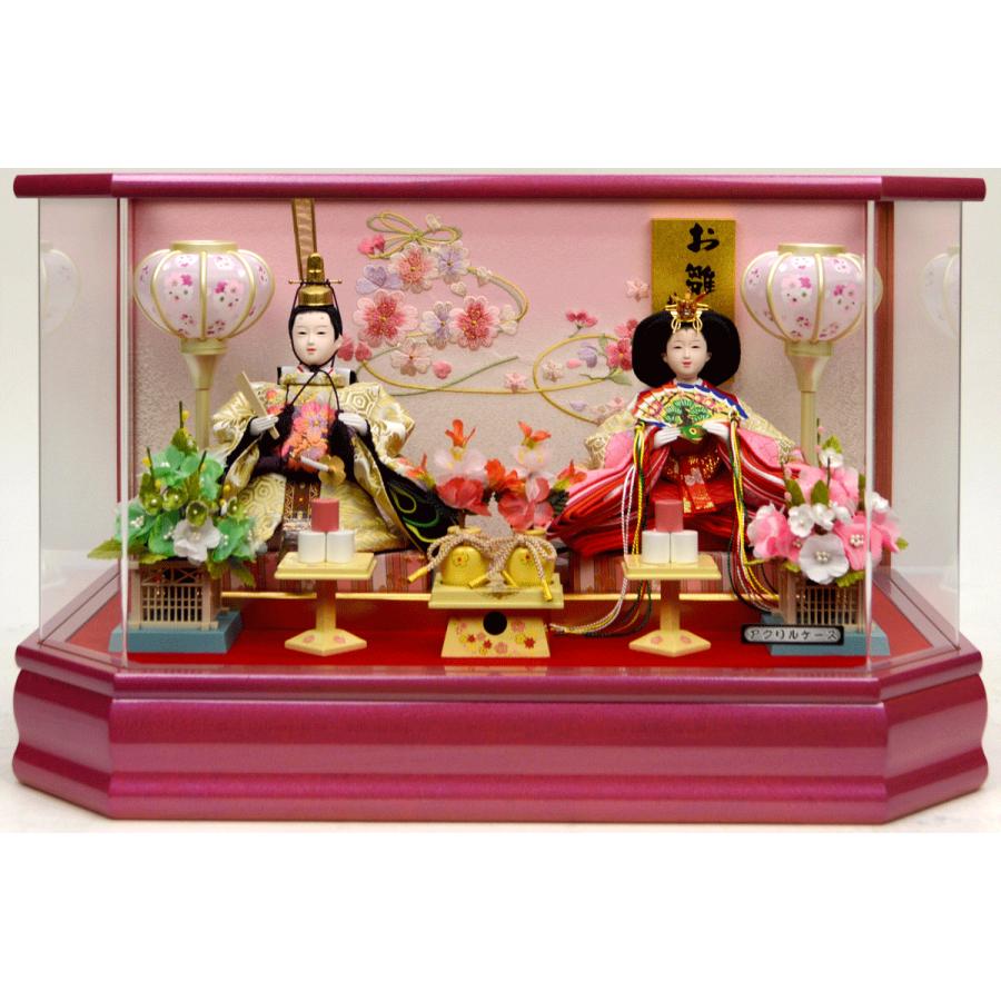 雛人形】久月 芥子親王 ガラスケース飾り(オルゴール付) - 雛人形・五