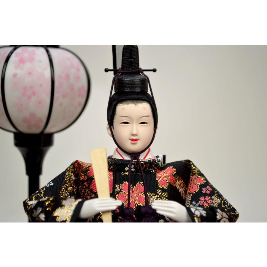 【ひな人形】親王ケース飾り 『北寿』193-KT-238 紗季　※アクリルケースなので軽くて安心！　※オルゴール・モーセン付き_1
